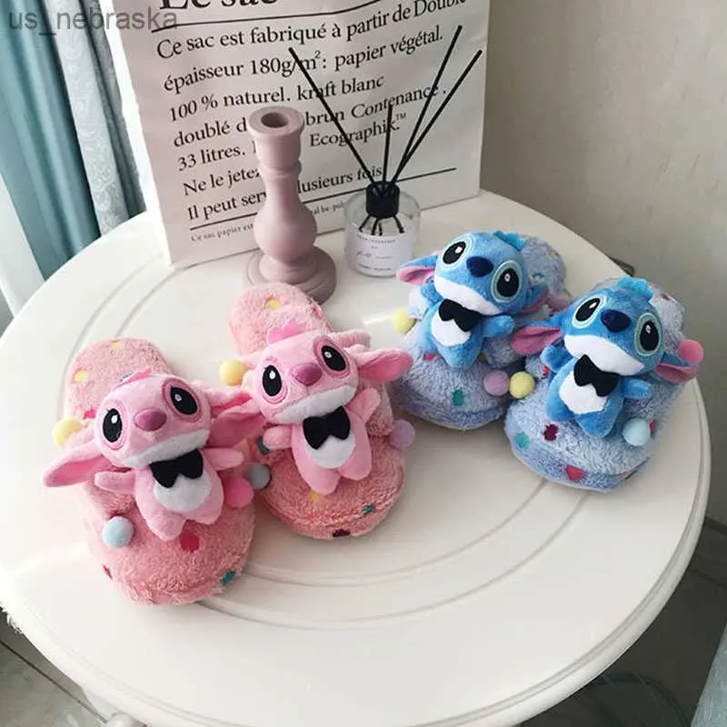 Stitch Lilo Plush Slippers Indoor Cotton Women Couple Home Shoes Cute  Cartoon Child Adult Toys Gifts Dormitory Flat Furry L230518 From  Us_nebraska, $31.38